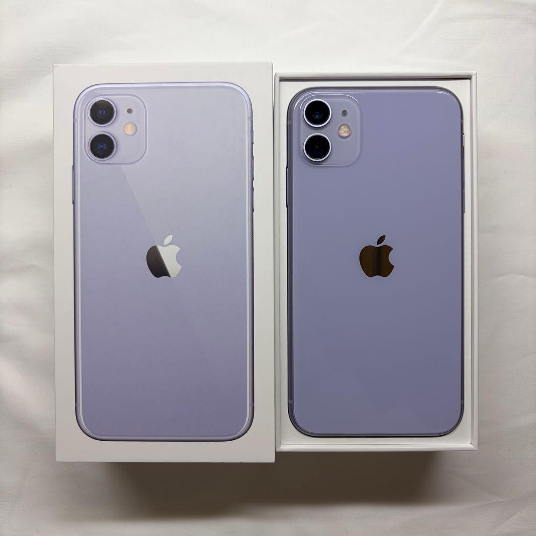 【FAJR】iPhone11 パープル 64GB ＋未使用付属品付