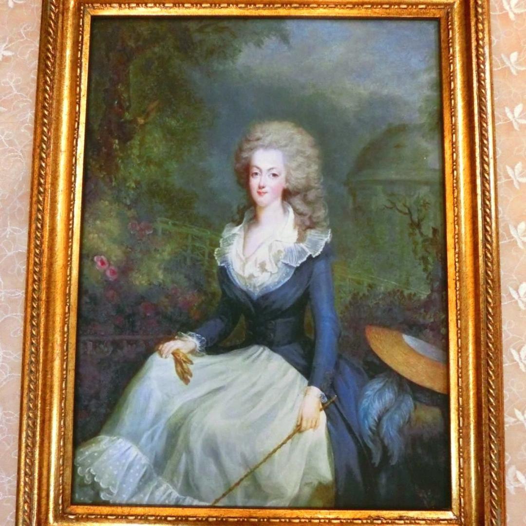 ロココ調 マリーアントワネット額絵701 アンティークゴールド