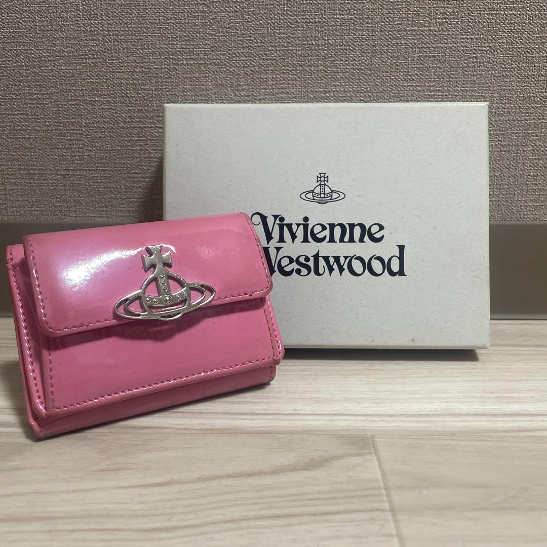 Vivienne Westwood ピンク三つ折り財布 - メルカリ