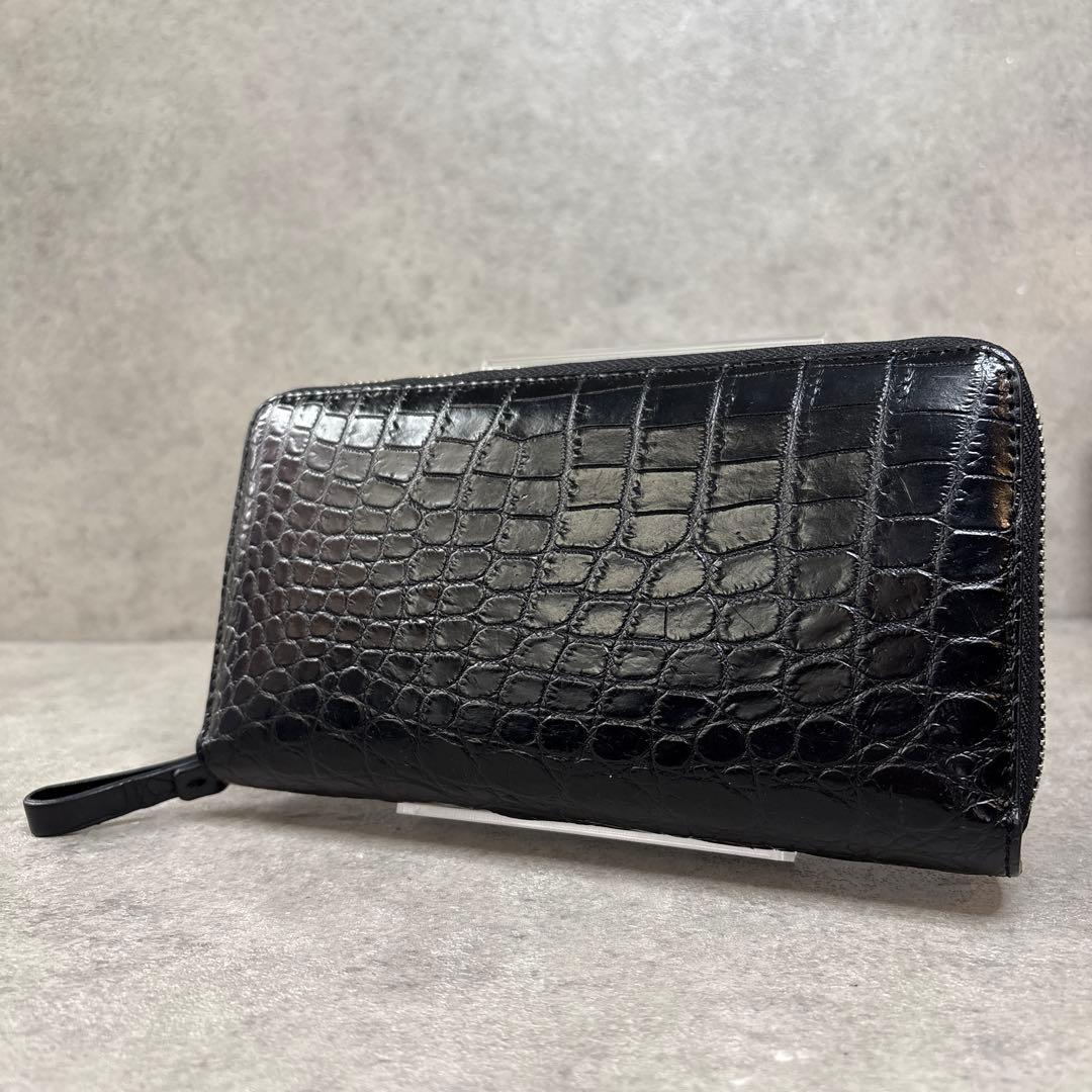 未使用級！最上級クロコダイル　鰐革　大容量　ジッパー　長財布 楽天市場】クロコダイル 長財布 メンズ 本革 シャイニング加工