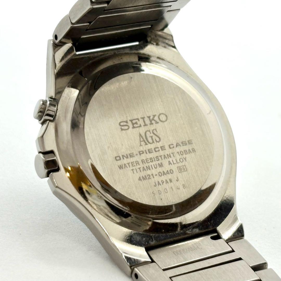 稼働】SEIKO AGS DOLCE チタン メンズ腕時計 4M21 - メルカリ