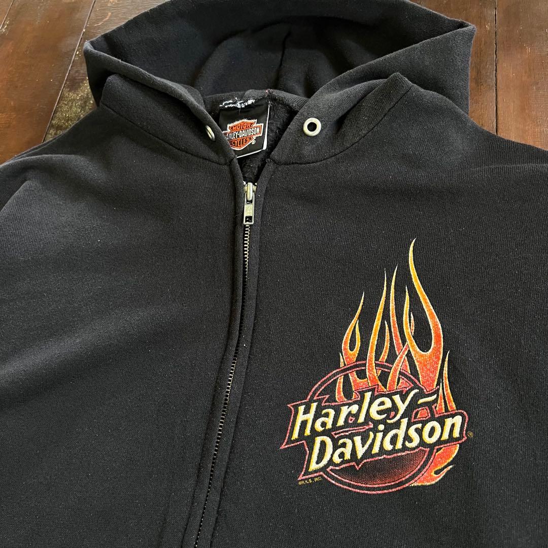 Harley-Davidson ハーレーダビッドソン】USA製フレイムパーカー - メルカリ
