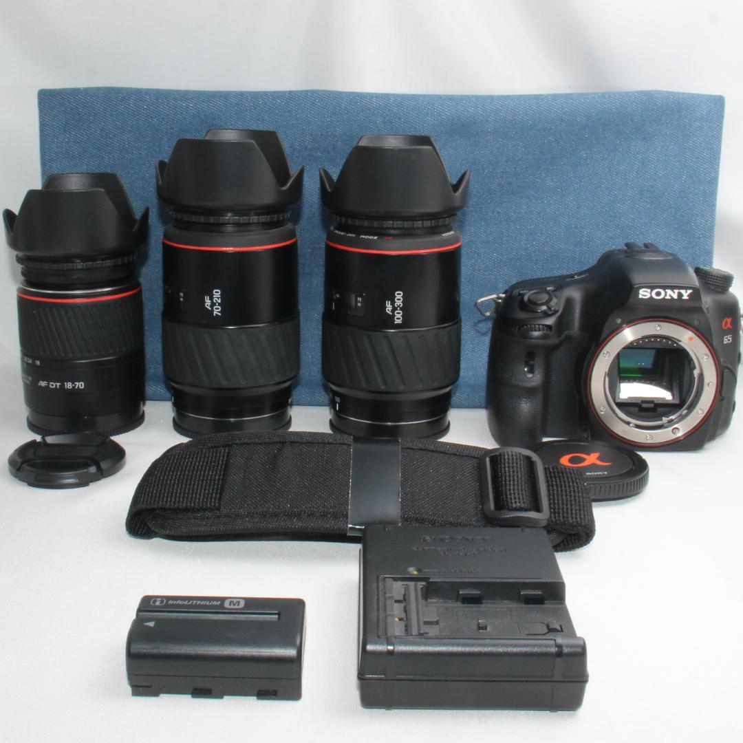 ❤️ハイスペック本格一眼レフ❤️SONY SLT-A65 トリプルズーム❤️