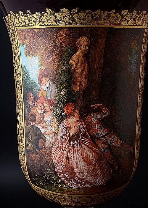 u96アンティーク美術館級フランス アントワーヌ ヴァトー画 ムラーノ