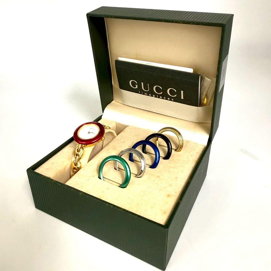 グッチ 腕時計 チェンジベゼル バングルウォッチ サファイヤガラス11/12.2 GUCCI（グッチ） チェンジベゼル ウォッチ 11/12.2 バングル