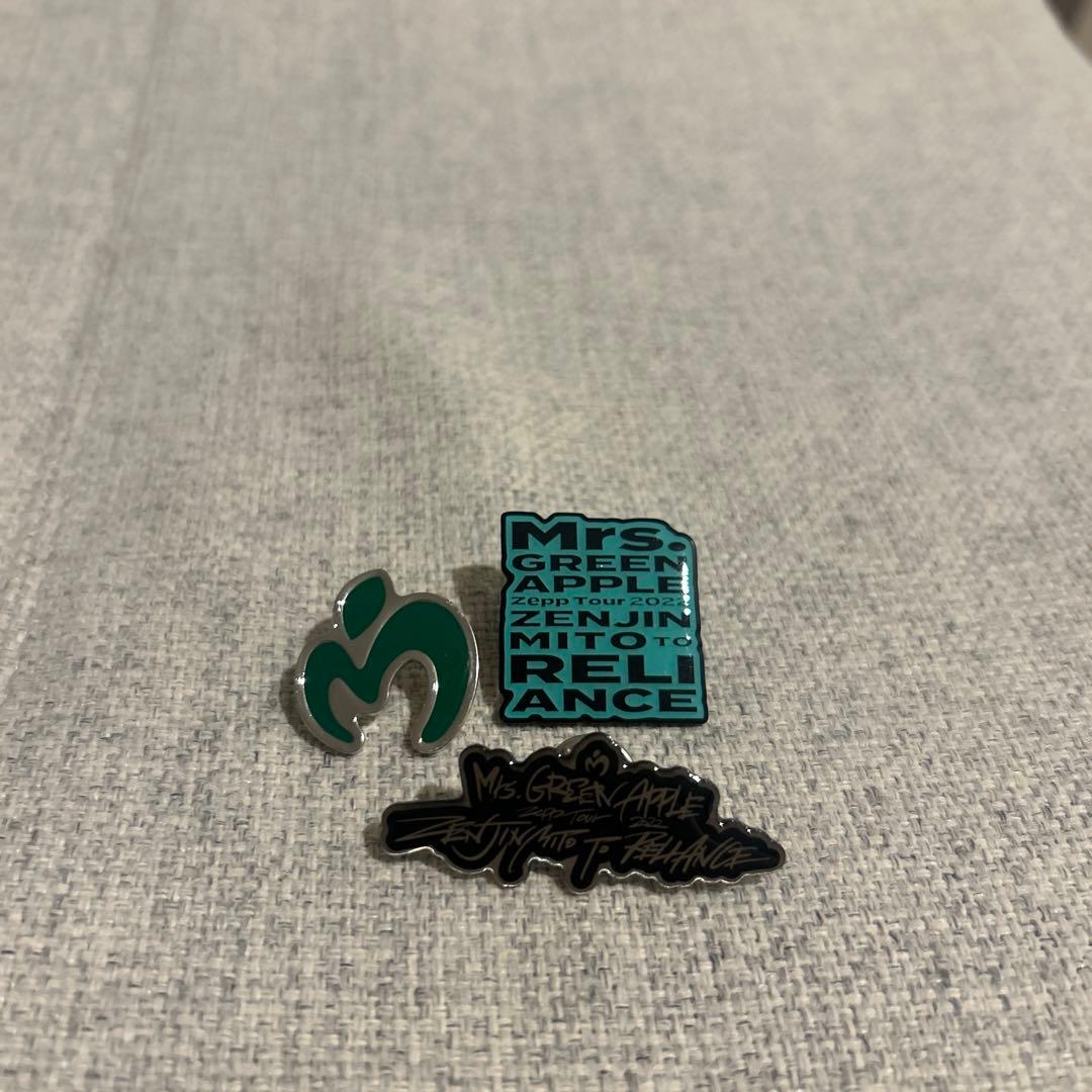 Mrs. GREEN APPLE ゼンジン未到とリライアンス ピンバッジ - メルカリ