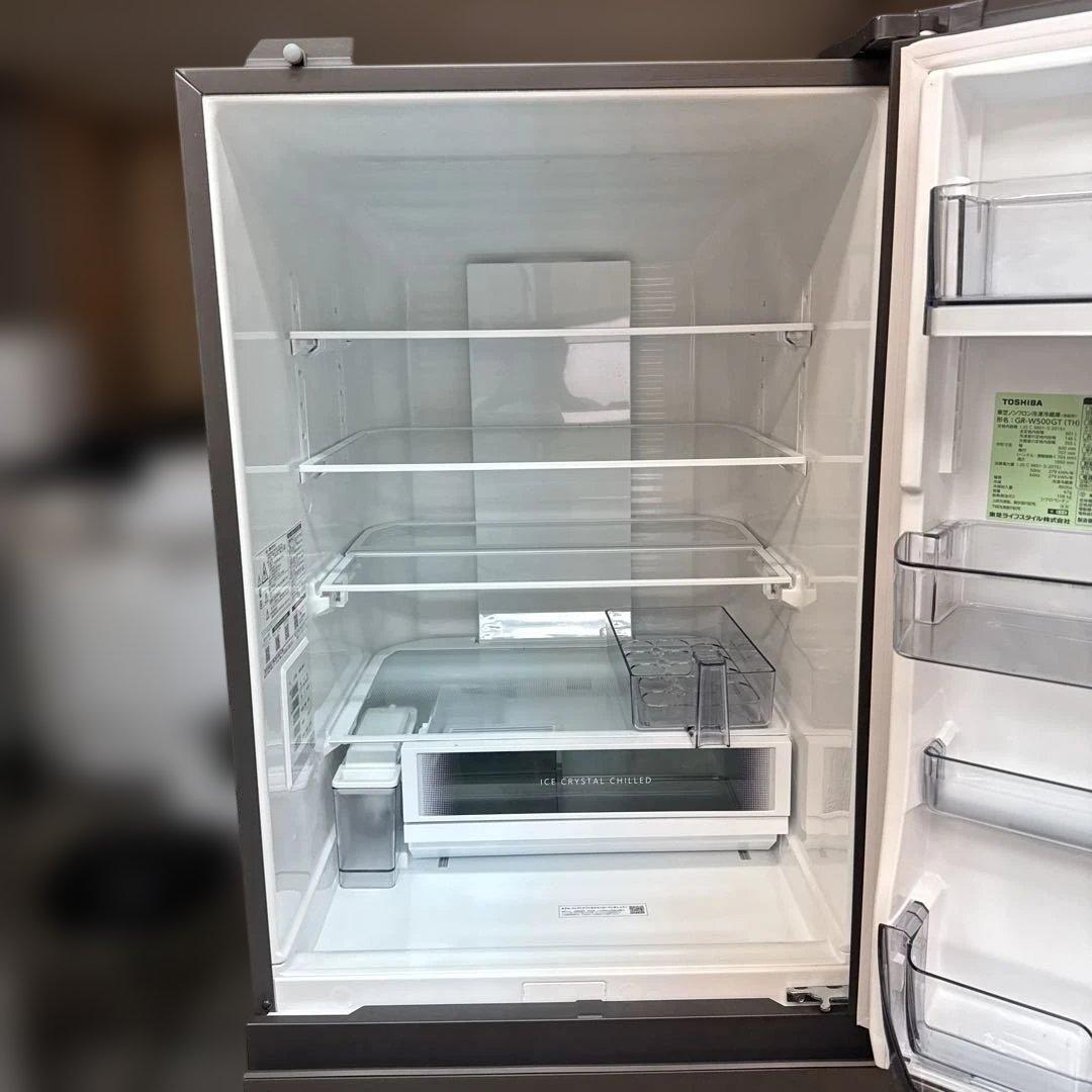 2024年TOSHIBA GR-W500GT (TH) 冷蔵庫 501 - メルカリ