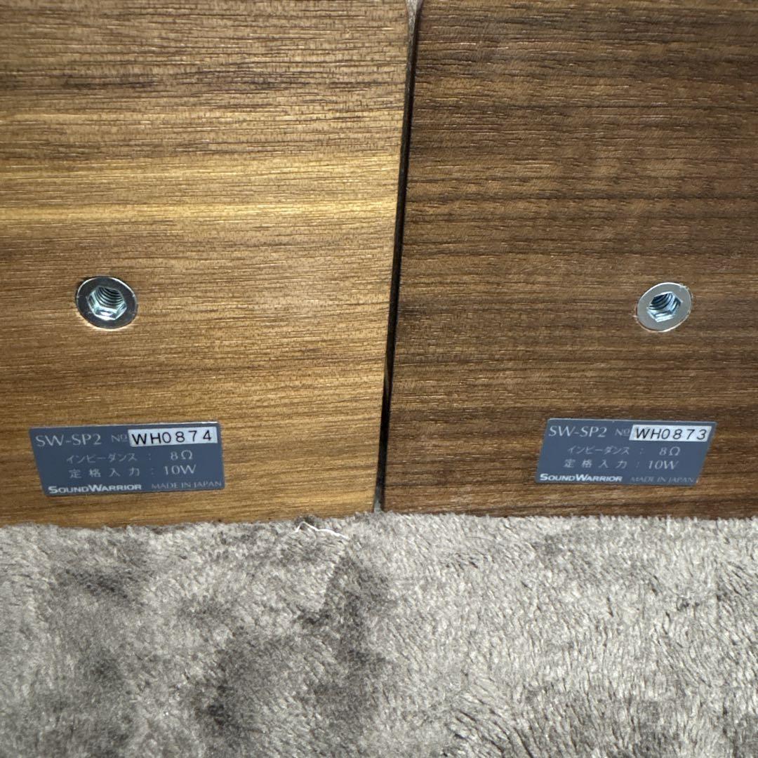 ほぼ未使用/連番 Sound Warrior SW-SP2 コンパクトスピーカー