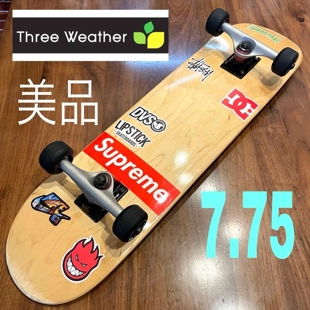 スケボー　スケートボード　コンプリート　スリーウェザー　美品　7.75 楽天市場】THREE WEATHER スリーウェザー スケートボード コンプリート