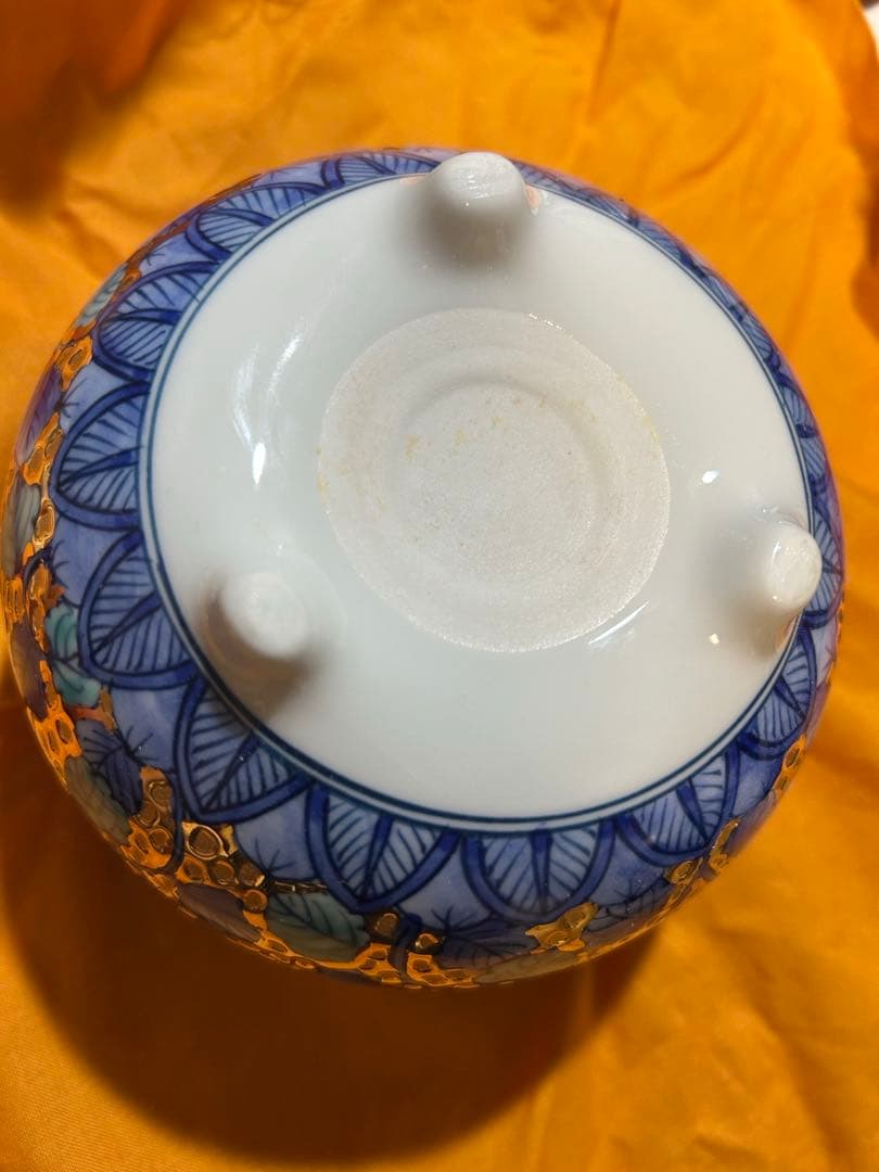 肥前有田焼金彩鳳凰香炉喜多川参天