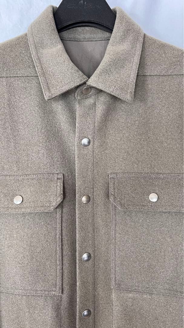 リックオウエンス ウールアウターシャツ 48size - メルカリ
