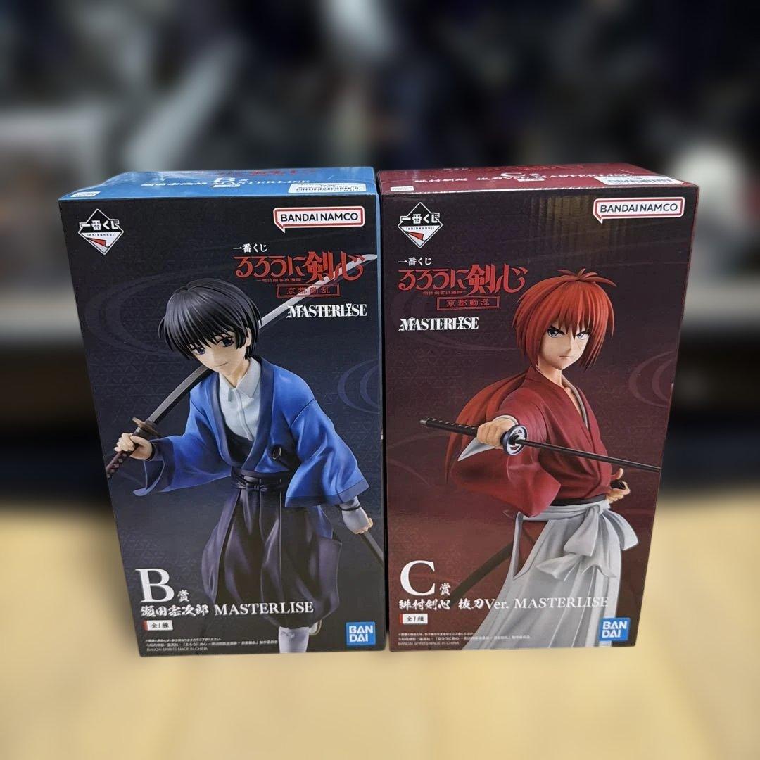 一番くじ るろうに剣心 B賞 瀬田宗次郎 C賞 緋村剣心 フィギュア