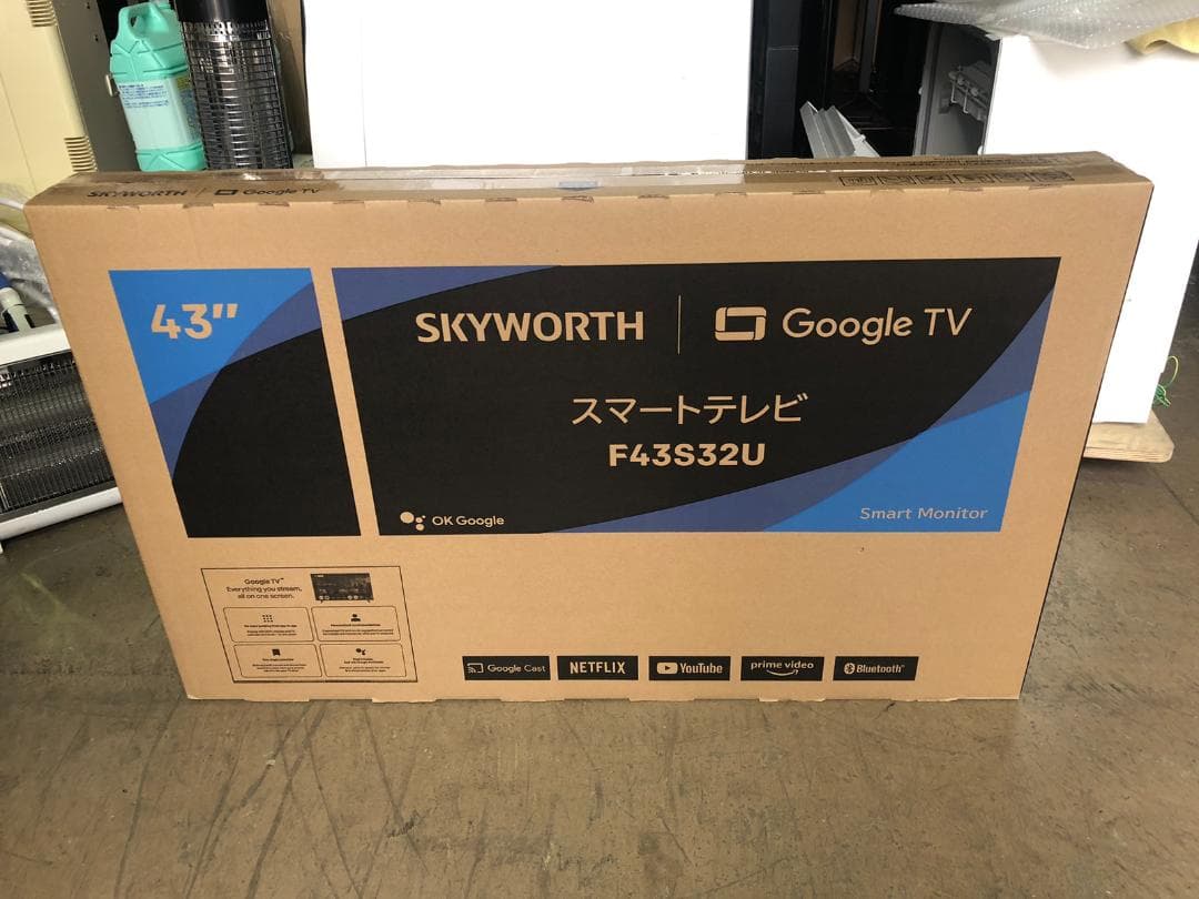 新品未開封 SKYWORTH F43S32U 43型 4K スマートテレビ