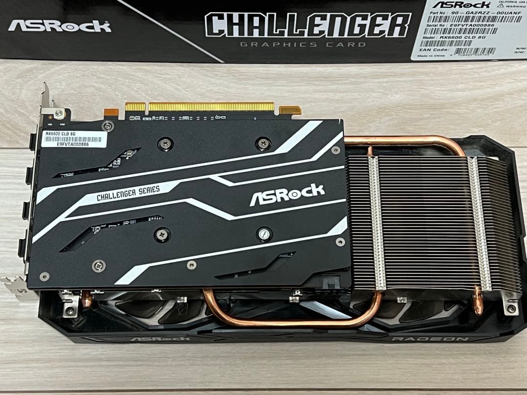 【送料無料】AMD Asrock Radeon rx6600 8GBメモリ