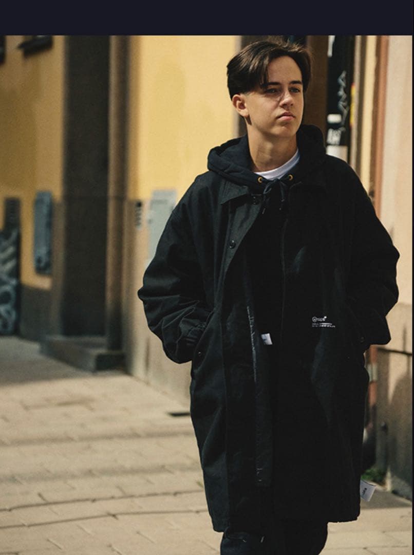 WTAPS SMOCK COAT COTTON SERGE BLACK M