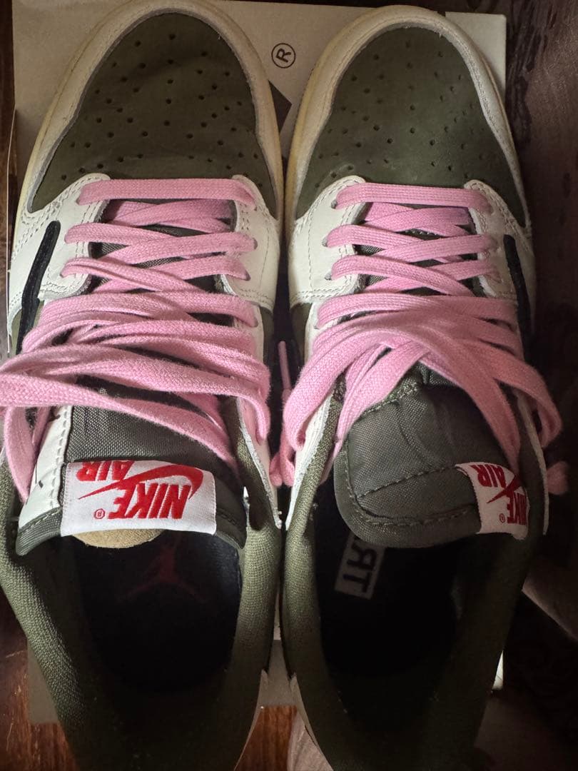 AJ1 LOW travis リバースオリーブ　25.5cm 最終値下