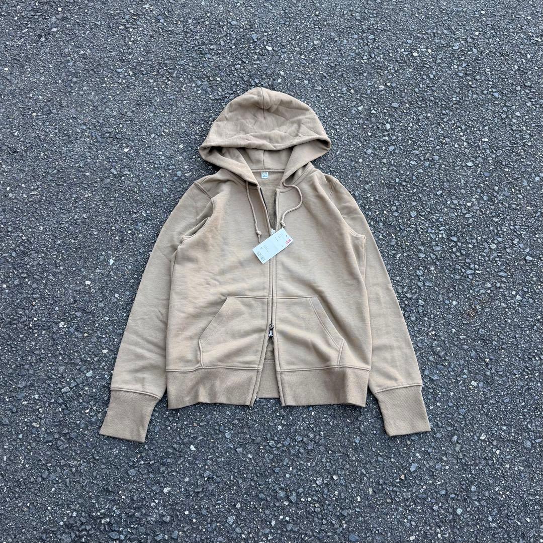 old uniqlo ダブルジップ ブラウン パーカー cityboy - メルカリ