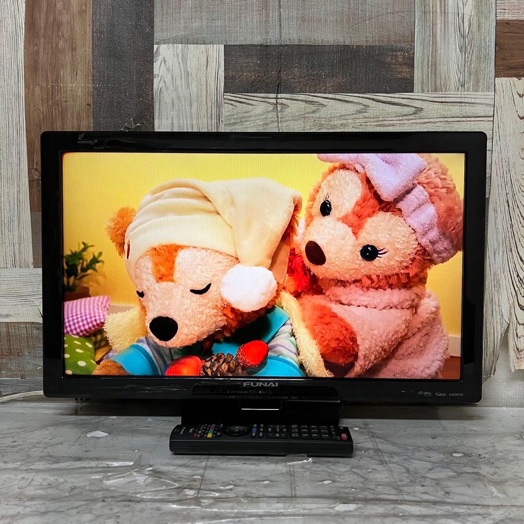 全国送料込❣️FUNAI24型液晶テレビW録画機能付見ながら録画が可能。