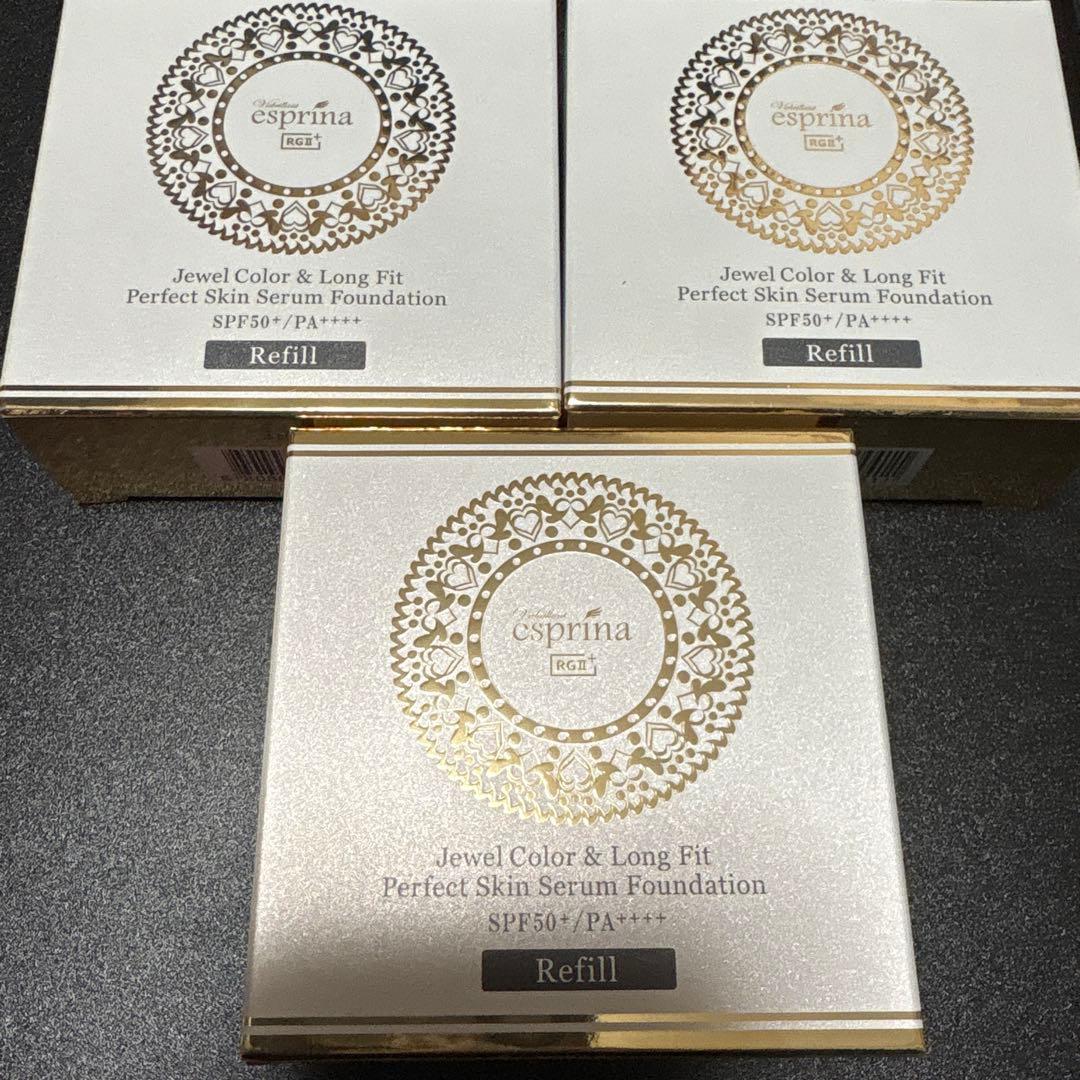 エスプリーナ クッションファンデーション 本体、リフィル3個のセット