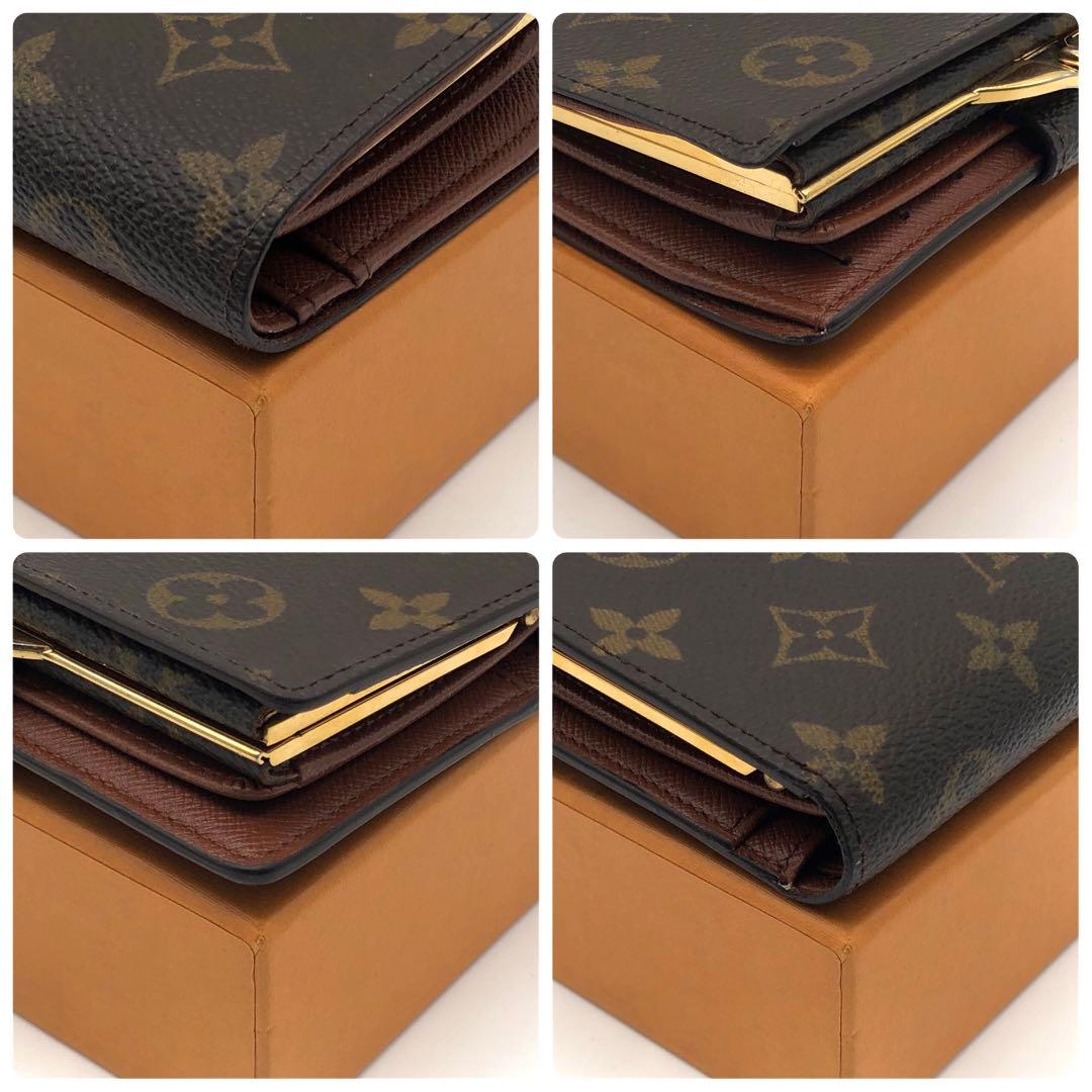 ルイヴィトン がま口 モノグラム コンパクト財布 ポルトフォイユ