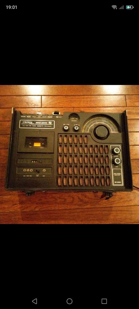 ラジオ　クラウン　CROWN　カセットテープ　レトロ　インテリア