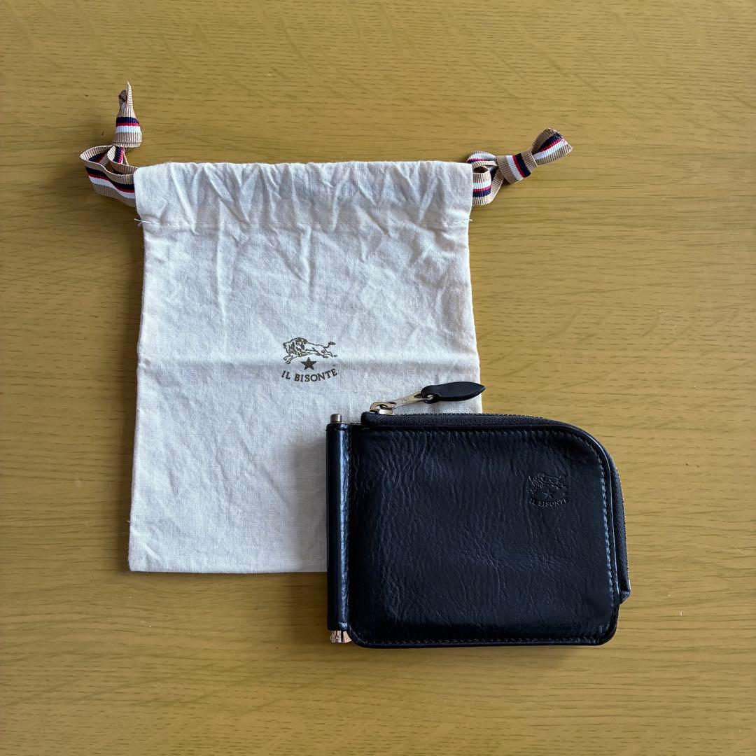 IL BISONTE マネークリップポケット付二つ折り財布 IL BISONTE（イルビゾンテ） 財布 マネークリップ 二つ折り