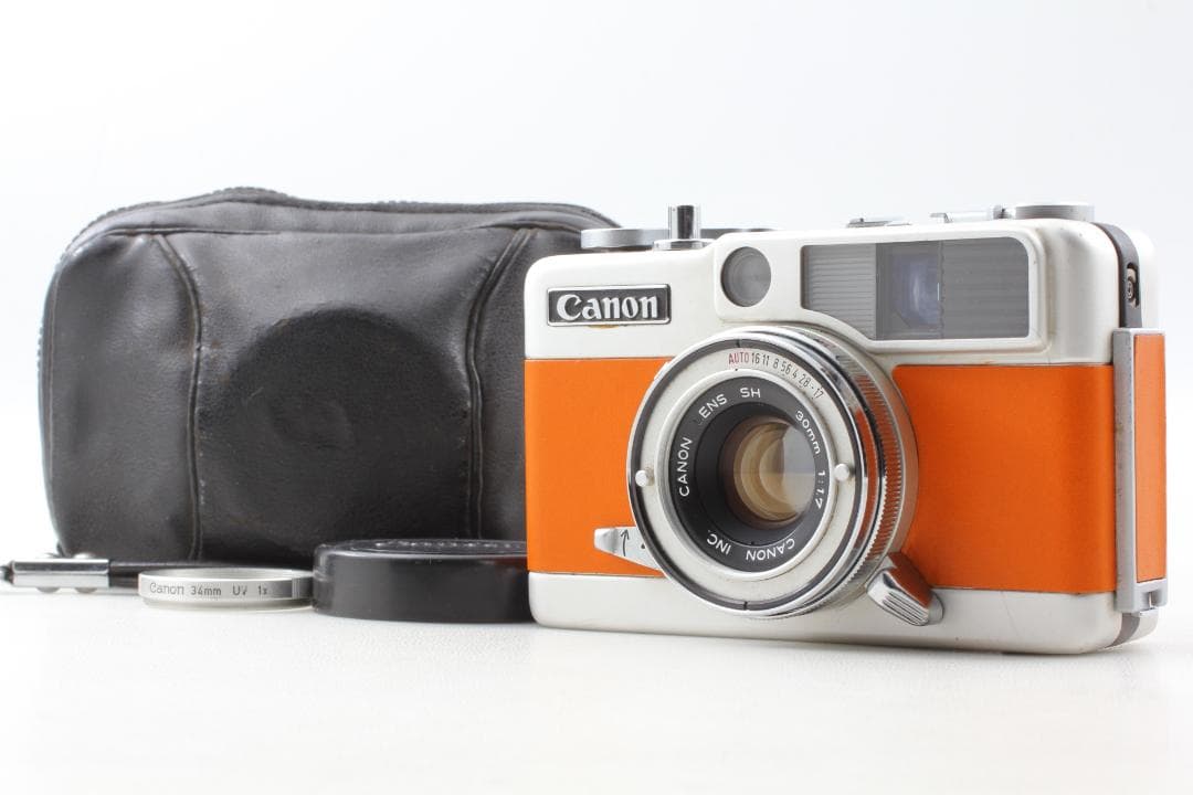 【整備済　美品】キャメル Canon Demi EE17 露出計OK #1322