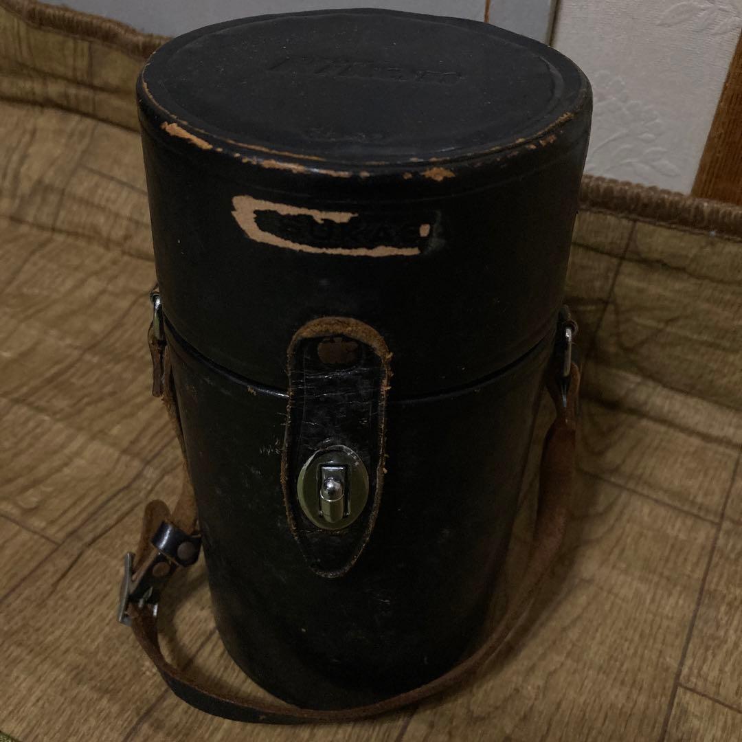 NIKON望遠レンズ　革ケース付き　値下げ