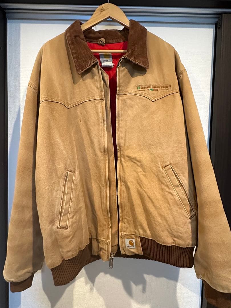 USA製　Carhartt サンタフェジャケット　XL　古着 Carhartt（カーハート） 古着 00年代 サンタフェジャケット 中綿入り