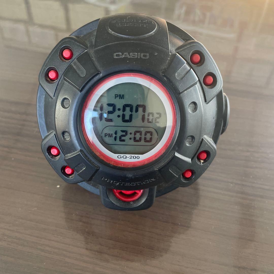 GQ-200 CASIO G-SHOCK カシオ 赤 目覚まし時計 - メルカリ