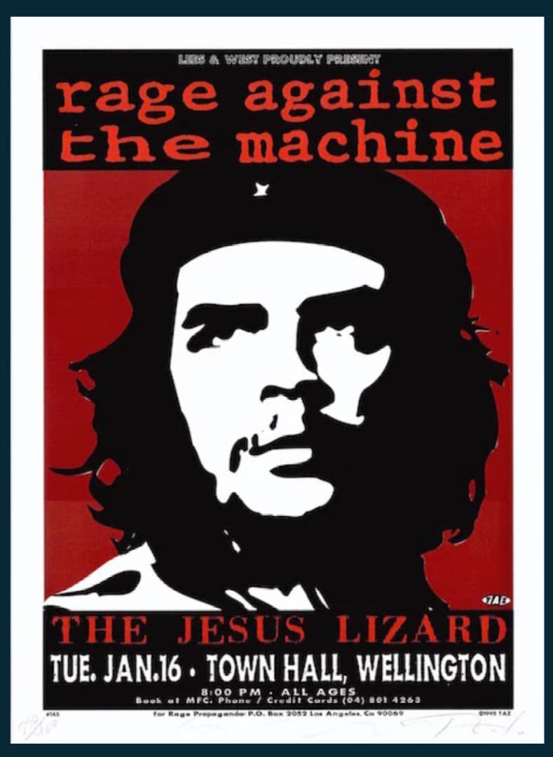 額付 Rage Against The Machine レイジ ポスター taz - メルカリ