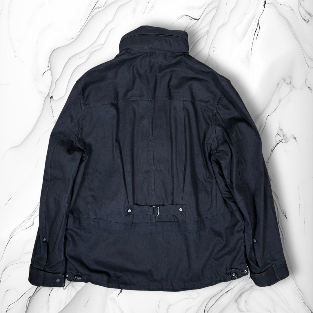 《22SS》\"sacai\" デニムマウンテンパーカー マルチジップ 黒