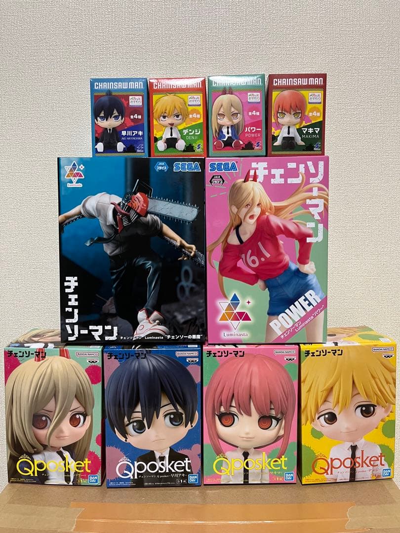 プライズフィギュア　まとめ売り 10個セット チェンソーマン ルミナスタ チェンソーマン プライズフィギュア10点 まとめ売り - メルカリ