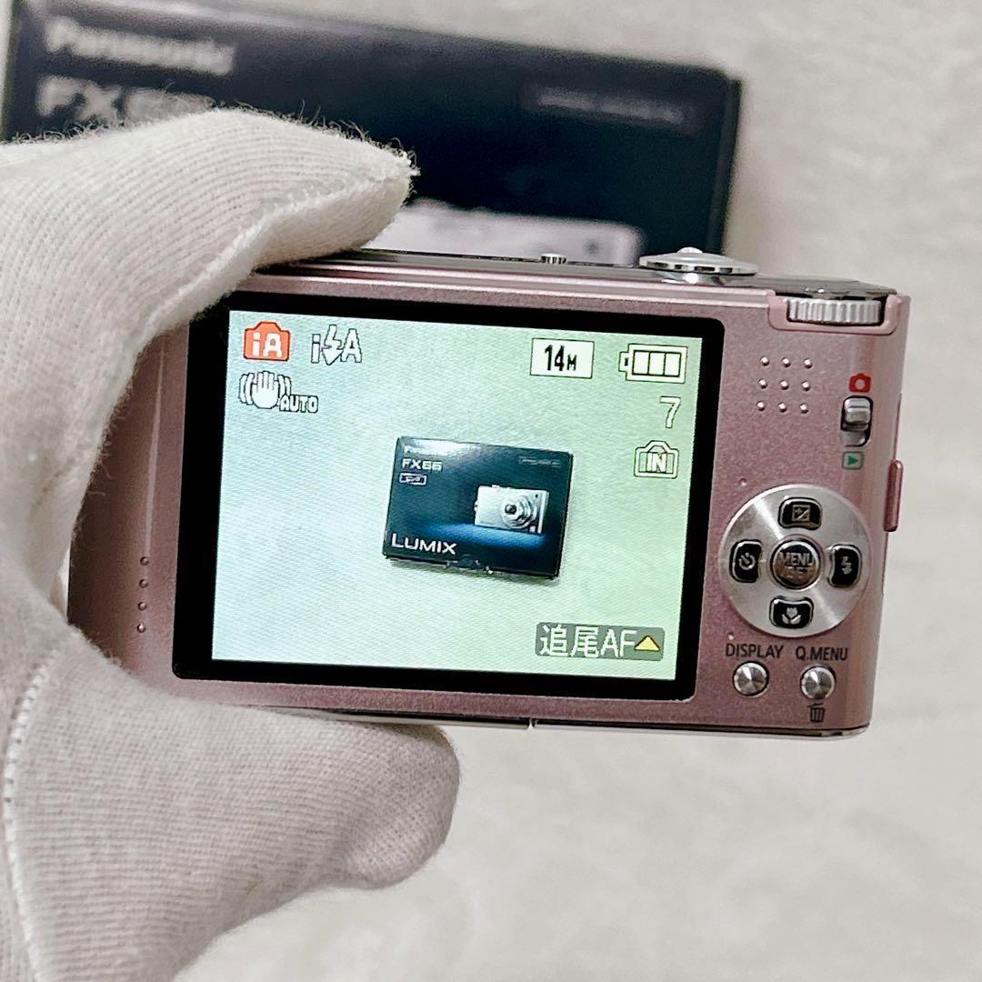 美品 Panasonic DMC-FX66 ピンク 14MP 箱付き 充電器の通販はau PAY
