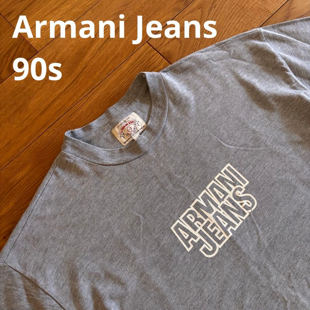 90s Armani Jeans 長袖 Tシャツ XL相当 大きめ - メルカリ