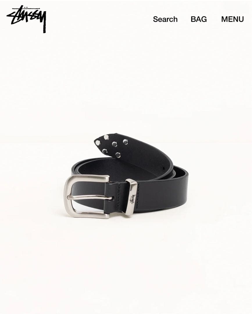 Stussy ブラック ベルト L/XL Levi's x Stussy Belt Black リーバイス ベルト ブラック (STUSSY