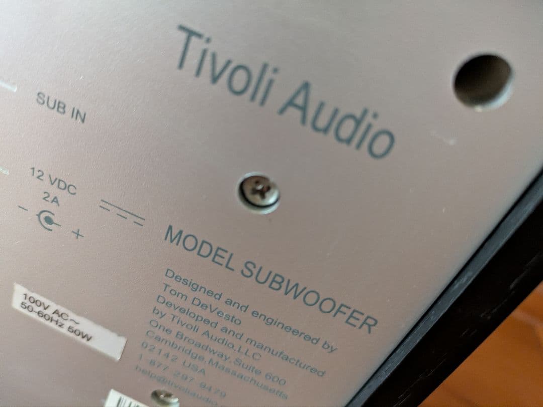 Tivoli Audio Model Twe CD サブウーファー　セット