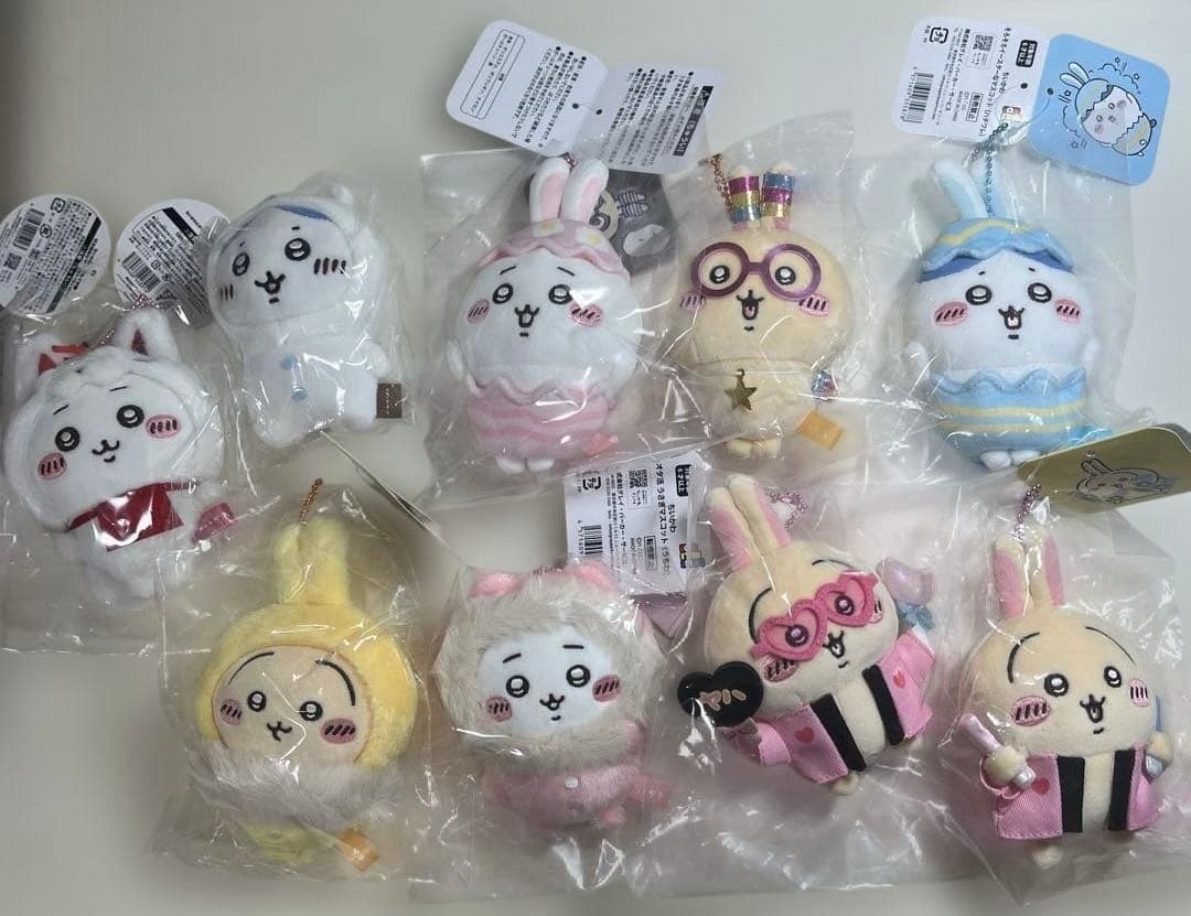 ちいかわマスコット まとめ売り 9体 楽天市場】ちいかわ ぬいぐるみ うさぎ モモンガ 誕生日 プレゼント