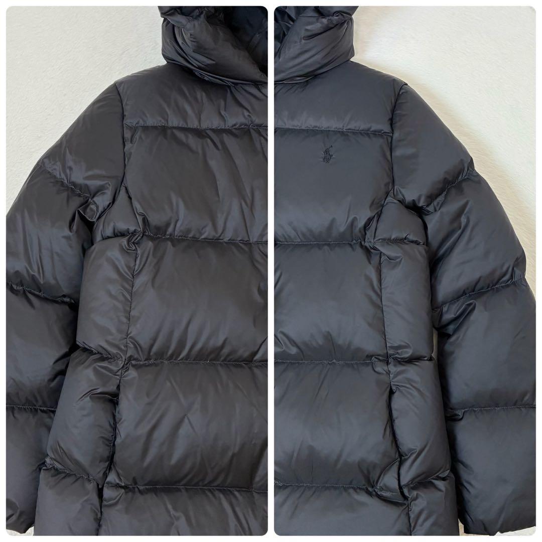 ✨未使用級✨ ポロラルフローレン ダウンコート 黒 ポニー刺繍 XS〜S