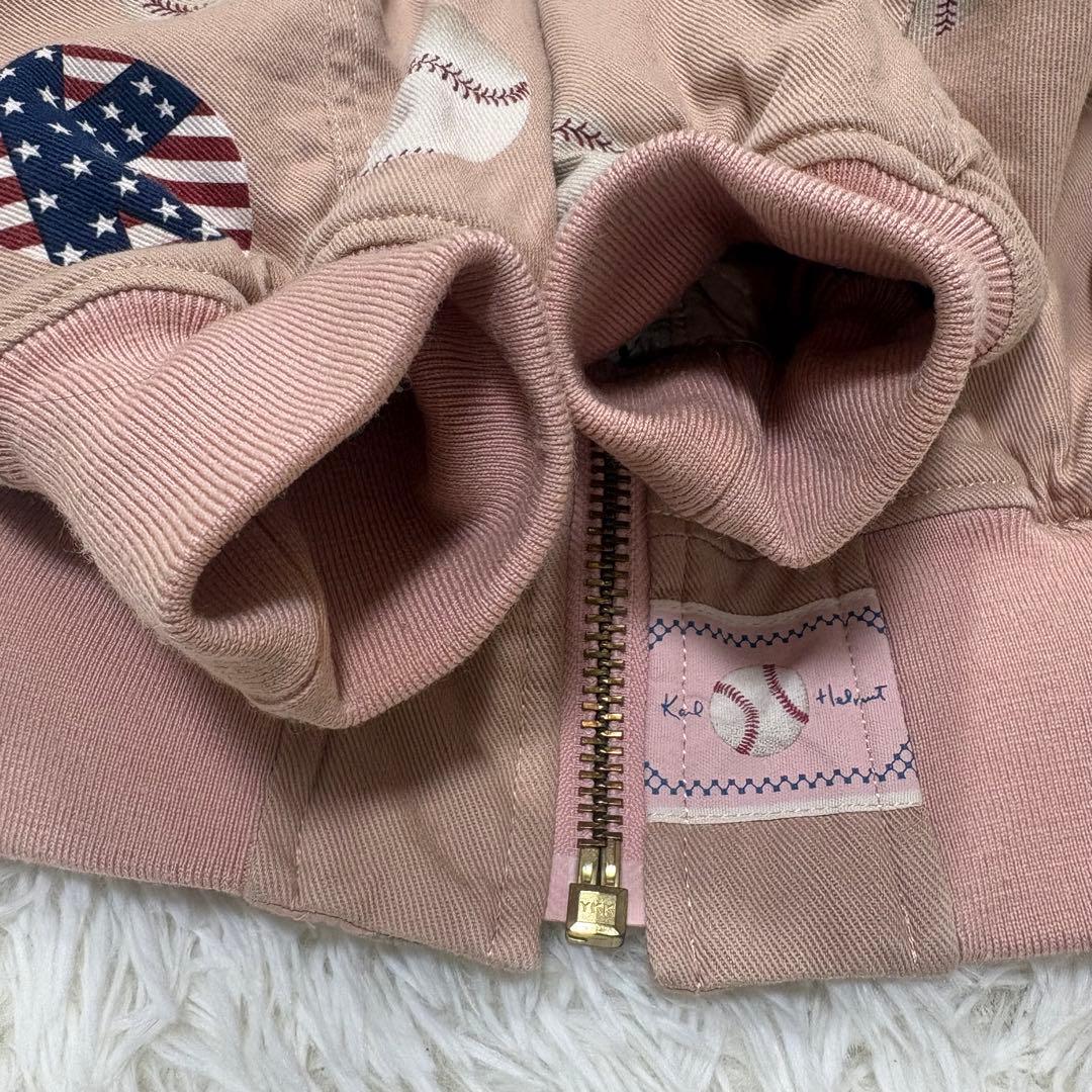 カールヘルム ピンクハウス MA-1 キルティング 中綿 野球 ピンク M