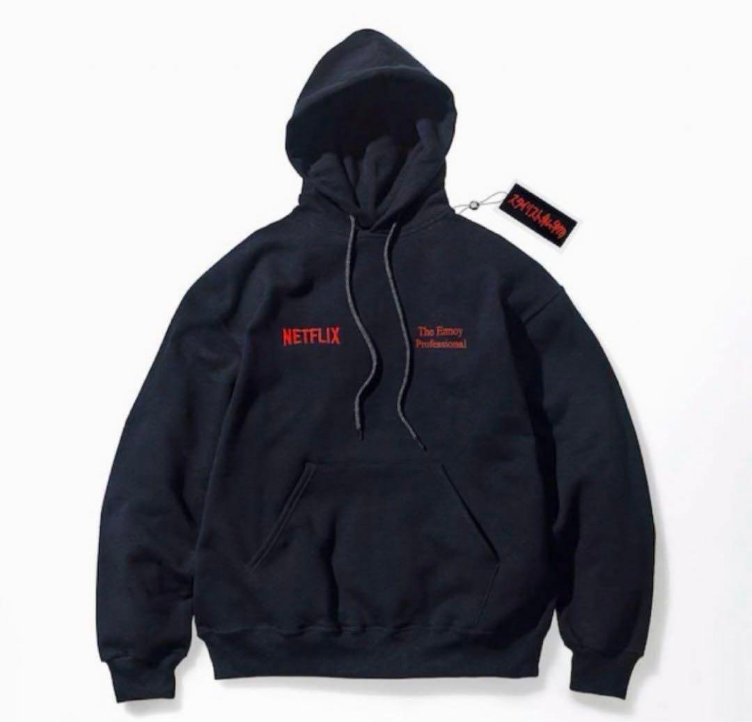 エンノイ ネットフリックス Ennoy Netflix パーカー 黒 M 新品 - メルカリ