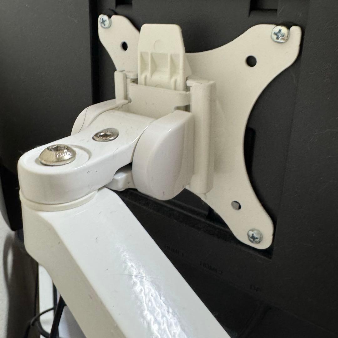 Bauhutte スリム モニターアーム デュアル BMA-2SLM-WH