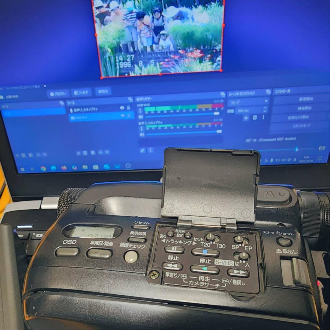 動作確認済】Panasonic 高画質 S VHS-C ビデオカメラ セット