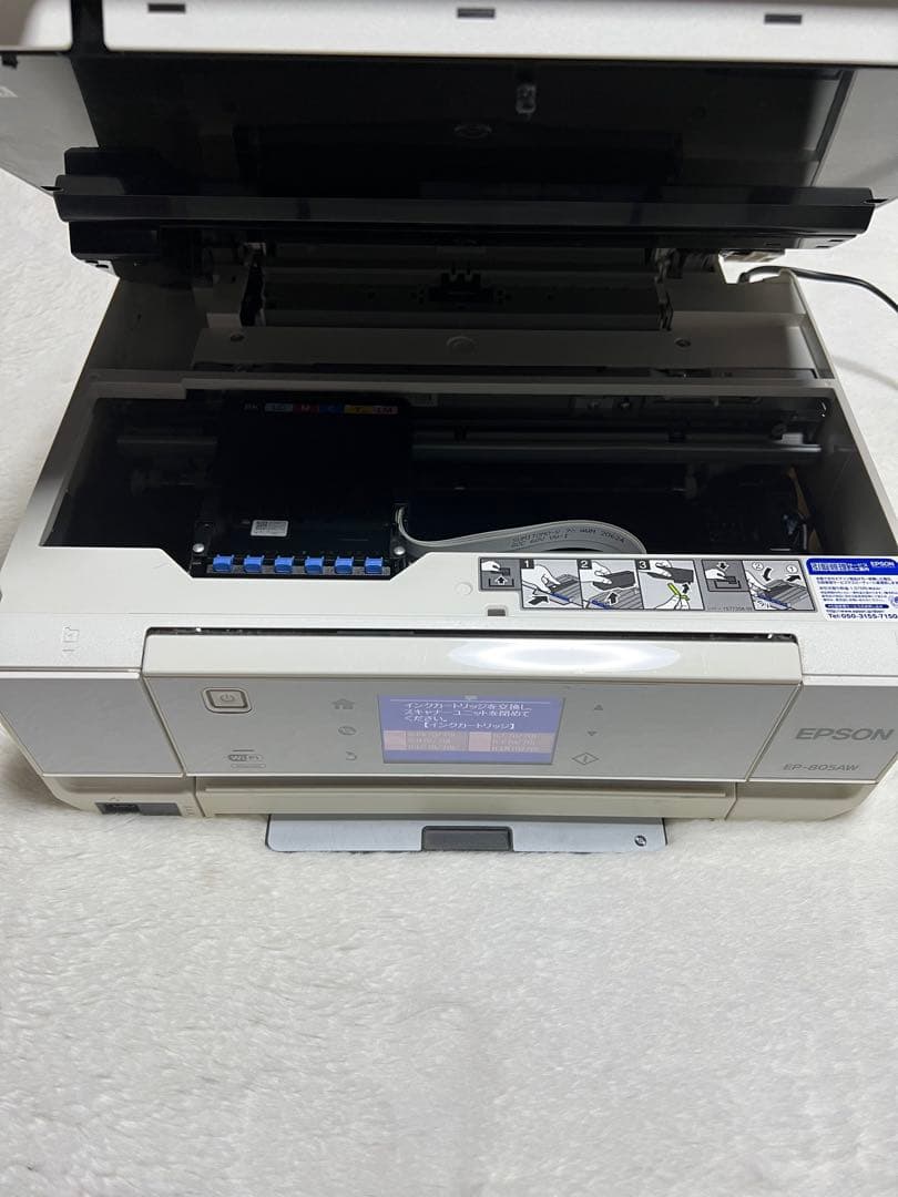 EPSON インクジェットプリンター EP-805AW・通電OK
