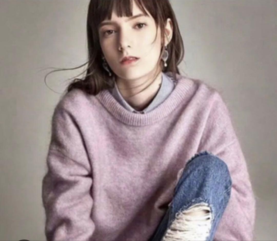 acne studios ドラマティックモヘアニット ピンク xxs - メルカリ