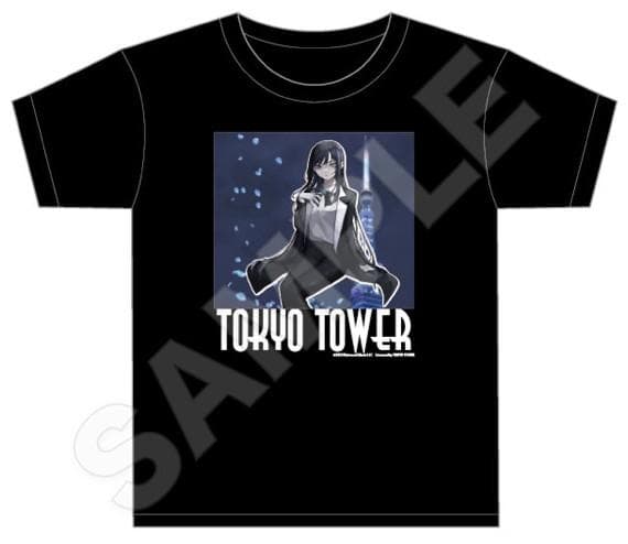 Ado 東京タワーにいってきましたTシャツ（黒・描き下ろし）Lサイズ