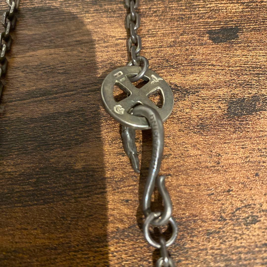 TADY&KING特大イーグル頭金イーグルフック&K18ローズ付きチェーン