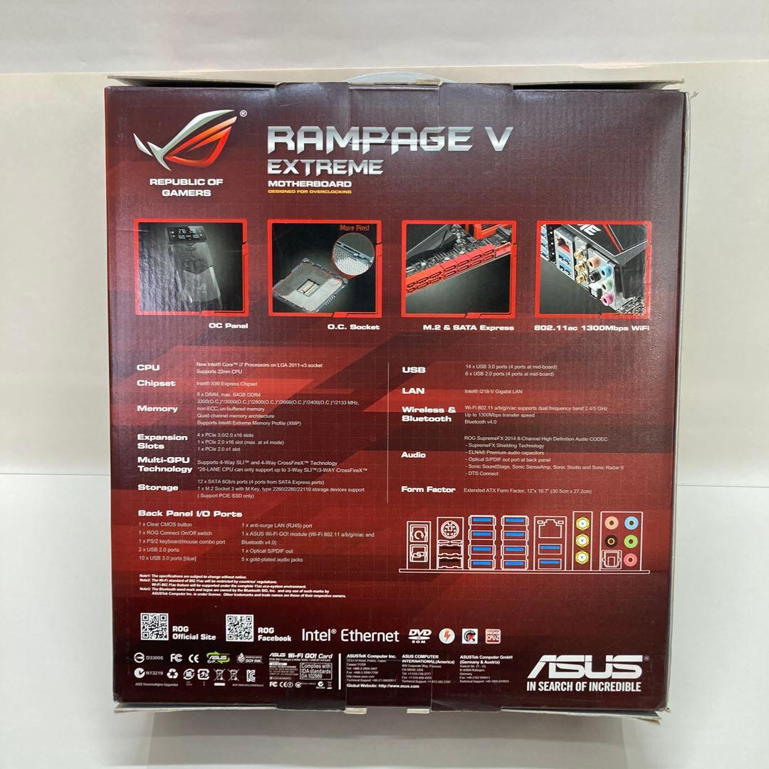 ASUS RAMPAGE V EXTREME LGA2011-V3マザーボード