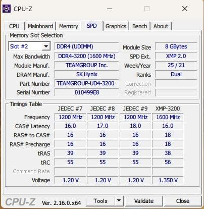 ふ*ゆ様 Team ARGB DDR4 3200MHz 16GBx2(32GBk