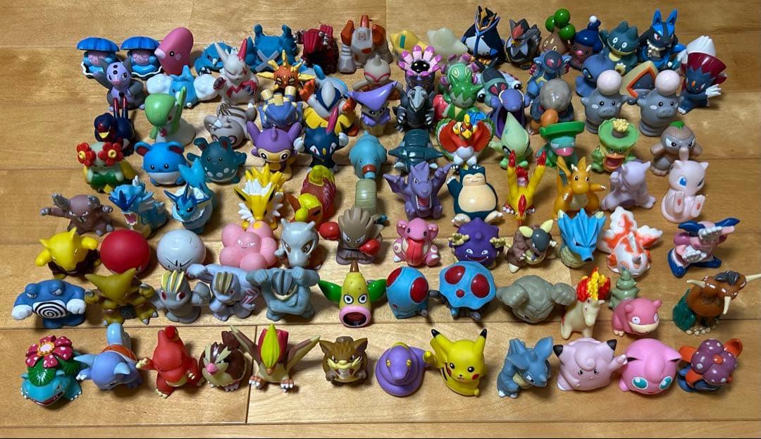 まとめ売り】ポケモンキッズ 指人形 ソフビ フィギュア 102体セット
